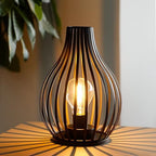 JHY DESIGN Decorations Table Lamp Battery Powered 9.5''High Vase Shaped Cordless Lamp with 6-Hours Timer Feature LED Light Decorative Room Battery Lamp for Indoor Table Garden Party - Image 3