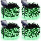 4 Pack 180FT 320 LED Solar Halloween Lights Outdoor Waterproof, Green by SANJICHA