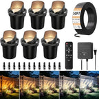 Low Voltage Landscape Lighting Kit, 2200K-6500K Well Lights 6Pack by SOROP