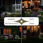 Garden Decor Outdoor Lights, Solar Garden Lights for Christmas Outside 6-Pack Fairy Firework Decorative, Solar Powered Decor for Yard Pathway Flowerbed Planter Balcony Patio, Multicolor - Image 4