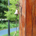 Cast Iron Dinner Bell for Outside, Cast Iron Decorative Door Bell, Decoration Hanging Hand Bell - Hanging Dinner Bell for Playhouse Outside, Decoration by Unknown