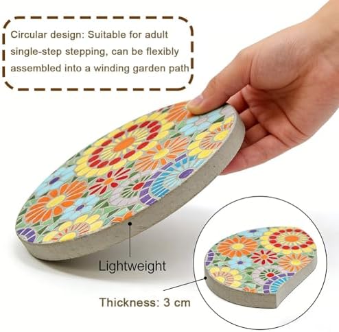 Garden Stepping Stones, Durable Landscape Features for Pathways and Flower Beds, 3D Sculptural Design, Decorative Outdoor Decor - Image 6