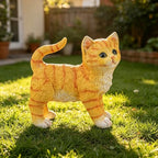 Teaeeno Real Bengal Cat Garden Statue - Resin Realistic Cat Sculpture, Pet Loss Memorial Stone, for Cat Lovers, Indoor/Outdoor Decor, Animal Figurine for Yard Ornaments - Image 7