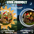 Funny Garden Gnomes Decorations for Yard Statue with Solar Lights - Image 4