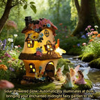 Fairy Garden House,Fairy House,8.3in,Fairy Garden Accessories,Solar - Image 3