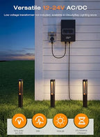 [6 Pack] CLOUDY BAY Low Voltage Path Lights,12-24V 3W LED Landscape Pathway Lights,1800K/2700K/3000K/4000K/5000K Outdoor Landscape Lighting for Driveway,Aluminum - Image 3