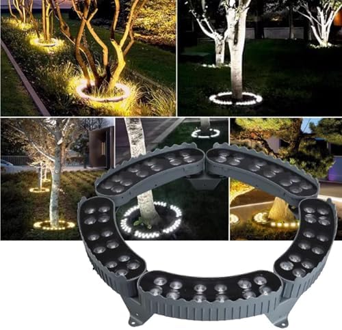 Tree Hugging Lights, AC220V LED Ring Tree Spotlights, IP65 Waterproof Outdoor Waterproof Pillar Lights(B-red,6PCS(72W)) - Image 7