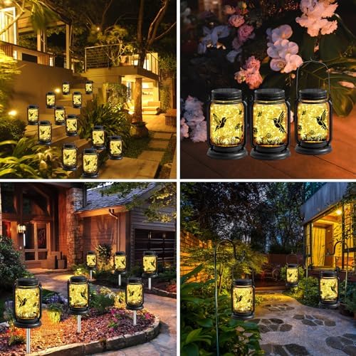 Hummingbird Solar Lanterns Outdoor Waterproof,Gifts for Women Mom - Image 4