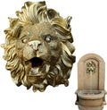 Fountain Lion Heads Nozzle Ornament | Lion Heads Fountain Nozzle,Lion Fountain Sprinkler Heads,Lion Wall Gold House,Outdoor Lion Heads Wall Spray Water Off Outdoor Statue by Shakven