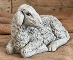 Lying Sheep Figure Realistic Lamb Yard Statue Stone Religious Figurine Ornament Decorated Sheep Statue for Garden - Image 6