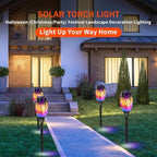 Solar Lights Outdoor, Solar Torch Lights with Flickering Flame,Waterproof Outdoor Garden Lights for Outside Patio Pathway Yard Decorations(6/8/1-/12/16/18/24, Multicolor) (16) - Image 6