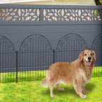 Garden Fence 5 Panels, 36 in H Above Ground, No Dig Metal Fence - Image 5
