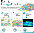 Colorful Luminous Night Guide Pebbles Glow in the Dark in the Garden Stones Glowing Rocks for Outdoor Landscaping Walkway Patio Fish Tank & Aquarium Decor - Image 4