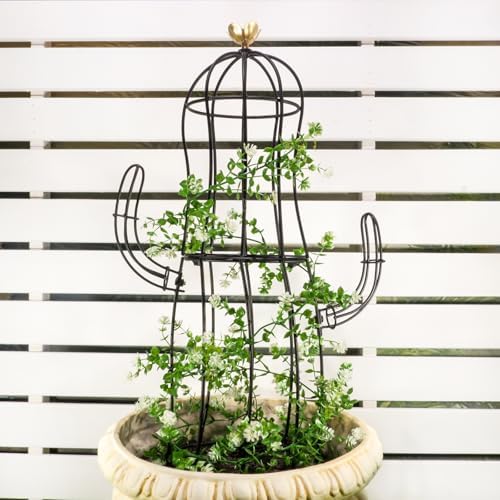 8”x28” Metal Obelisk Trellis for Climbing Plants & Garden Decor by Goooxim