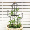 8”x28” Metal Obelisk Trellis for Climbing Plants & Garden Decor by Goooxim