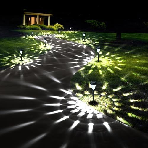 GIGALUMI Solar Lights Outdoor Waterproof Pathway Lights, 16 Pack Cold White by GIGALUMI