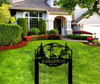 Custom Deer Wildlife Decor for Outdoors, Personalized Yard Name Sign with Metal Stake, Address House Number Signs with Last Name, Established date, Housewarming Gift - Image 4
