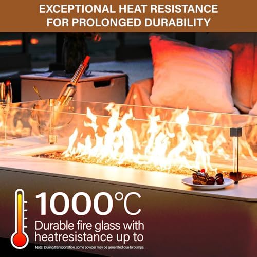 NUPICK 20 Pound Fire Glass, 1/4 Inch Reflective Fire Pit Glass - Image 3