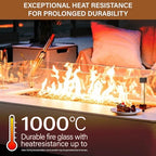 NUPICK 20 Pound Fire Glass, 1/4 Inch Reflective Fire Pit Glass - Image 3
