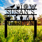 Personalized Garden Sign, Custom Garden Tools Sign with Stakes, Garden Sign with Last Name, Personalized Flower Garden Name Sign, Yard Sign, Lawn Sign, Custom Family Name Garden Sign, Farmhouse Decor - Image 2
