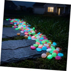 Glow in Dark Garden Pebbles 500pcs Resin Decorative Stones - Image 5