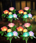 Solar Lights Outdoor, Dual Use Flower Lights with 40H Runtime by Unknown