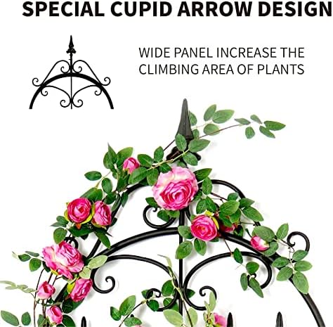 Trellis, 60" H x 21.7" W Metal Trellis for Climbing Plants - Image 2