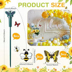 Retisee 6 Pcs Flying Bees Butterflies for Centerpieces Solar Garden Stake - Image 4