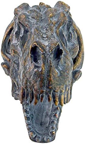 Design Toscano Bones of The Dinosaur T-Rex Skeleton Wall Sculpture, 16.5 Inches, Full Color - Image 5