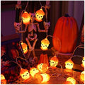 CAKERS Creative Halloween Fairy Lights|Warm White Light Novelty String Lights|Led Hanging Copper Wire Lights|Night Lamps for Party Home Office Decor,E,6.5m(21.3ft)-30LED-Solar by CAKERS