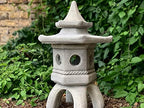 OLOMA Japanese pagoda lantern Concrete pagoda statue Outdoor chinese lantern Japanese stone temple Large garden pagoda Meditation altar Zen gift Outdoor sculpture zen garden Furniture for home decor - Image 5