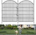 15 Panels Decorative Garden Fence with Lock, 40in (H) X 36.25ft (L) No Dig Dog Fences Outdoor for Yard, Rustproof Tall Animal Barrier Fencing, Metal Panels Suitable for Yards Border, Patio Use by GILPWAFlagship