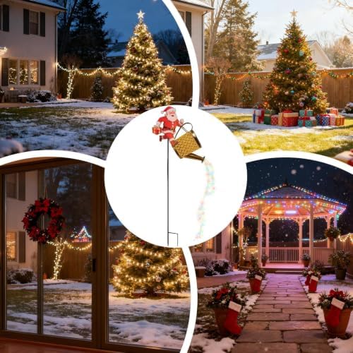 Solar Santa Kettle Light Waterproof Christmas Yard Lights - Image 4