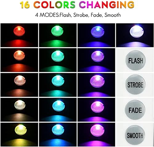 Color Change Landscape Lighting Low Voltage LED Outdoor Spotlights 6W 12V IP66 Waterproof Landscaping Lights Remote Control Garden Pathway Lights RGB Trees Decorations - Image 4