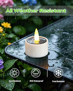 12 Pcs Solar Tea Lights Outdoor Waterproof LED Little Solar Votive Candles - Image 4