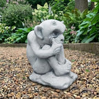 OLOMA Thinking Gargoyle Concrete Garden Statue Outdoor Gothic Decor Handcrafted Stone Fantasy Creature Sculpture Lawn Yard Patio Porch Courtyard Landscape Ornament Cement Beast Garden Accent - Image 7
