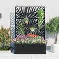 GarveeLife Metal Planter Box with Trellis 71"x47"x16", with Drainage Holes by GarveeLife