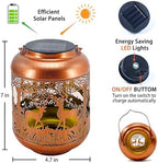 Deer Solar Lanterns Outdoor Waterproof Hanging Solar Lights Deer Gifts for Women Men Metal Decorative LED Lanterns for Yard,Patio,Lawn,Tabletop,Pathway,Landscape,Garden Decor - Image 6