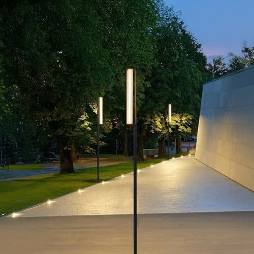 Bollard Light, Stainless Steel Outdoor Post Light, LED Pathway Lamp for Landscape Lighting, IP65 Waterproof Garden Bollard Lamp for Yard Walkway Courtyard Residential Use(Medium) - Image 4