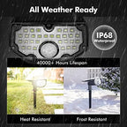 AloftSun Solar Motion Sensor Outdoor Lights,Solar Lights Outdoor Waterproof - Image 6