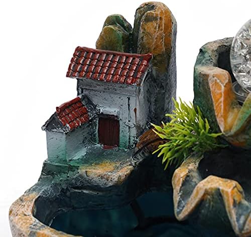 Mini Rockery Fountain Waterfall Water Sound Indoor Desktop Ornament - Image 5