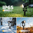L LOHAS LED Dusk to Dawn Low Voltage Landscape Lighting 3000K 6 Pack - Image 4