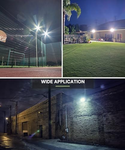 L LOHAS LED 300W Dusk to Dawn Plug in Flood Light Outdoor 6000K 2 Pack - Image 6