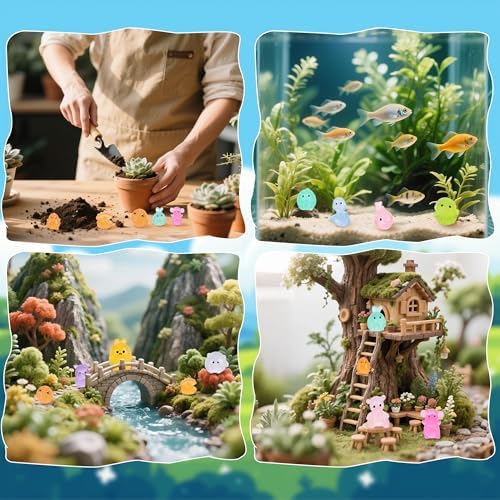 300PCS Mystery Mini Resin Animal Blind Bags, Glow in The Dark Tiny Animal Figures, 50+ Animal Combination Sets for Classroom Prizes, Party Favors, Fairy Garden & DIY Decor - Image 6