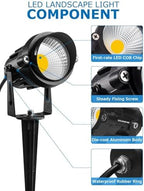 SUNVIE 12V Low Voltage LED Landscape Lights Outdoor with Spike Stand 8Pack - Image 6