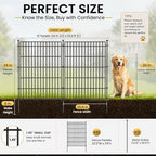 No Dig Garden Fence, Dog Fencing Outdoor for Yard, 10 Panels - Image 2