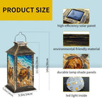 Solar Lantern Colorful Mosaic Sea Turtle Outdoor Waterproof Garden Hanging Lantern Solar Powered Lighting Outside Solar Light for Patio Yard Camping, Gifts for Women Mom - Image 2