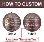 ASTARIN 36" Large Deep Tone Personalized Sympathy Wind Chimes, Memorial Wind Chime for Loss of Mother Father Loved One, Hummingbird Bereavement Gifts Decor Outdoor - Image 6