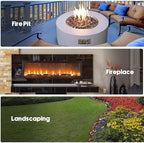 Skyflame 15LB Bronze Fire Glass, 1/2 Inch Reflective Fireplace Glass - Image 6