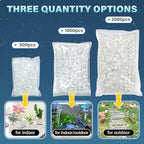 PoYang 2000pcs Glow in The Dark Rocks Outdoor Decor, White, 2.4 lbs/Bag - Image 2